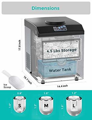 SOUKOO 2 in 1 Countertop Water Ice Maker, 48lbs Daily Ice Cube  Makers,Stainless Steel,Tabletop Ice Maker Machine with a Scoop and a 4.5  Pound Storage - Yahoo Shopping