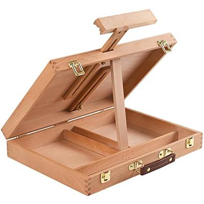 Art Supplies Box Easel Sketchbox Painting Storage Box, Adjust Wood Tabletop  Easel for Drawing & Sketching Student (Painting Easel Box)