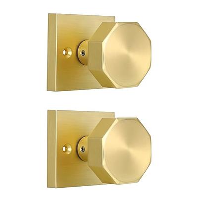 coolnews Passage Gold Door Knobs Interior, Heavy Duty Square Door Knobs  Modern Door Handle for Hall Closet, Satin Brass - Yahoo Shopping