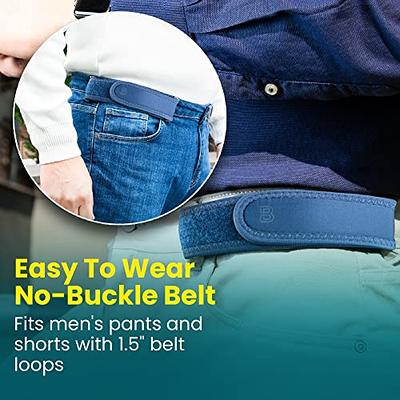 WERFORU 2 Pack No Buckle Belt for Women and Men Buckle Free Belt