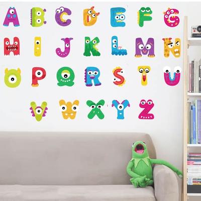 2 Sheets Alphabet Animal Wall Decals, Numbers Wall Decor ABC Letters Wall  Stickers for Classroom, Kids Room, Nursery Decor, Home Decoration for  Bedroom Playroom