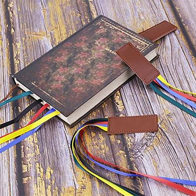  3 Pieces Bible Ribbon Bookmark Ribbon Markers Artificial  Leather Bookmark with Colorful Ribbons for Books (Bright Colors) : Office  Products