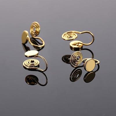  Beebeecraft 100PCS 24K Gold Plated Earring Studs with