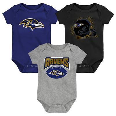 Toddler Purple/Heathered Gray Baltimore Ravens Double-Up