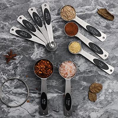 5 OXO Good Grips Measuring Spoons Black 1 T ~ 1/2 T ~ 1/2 tsp ~1/4 tsp ~  1/8 tsp