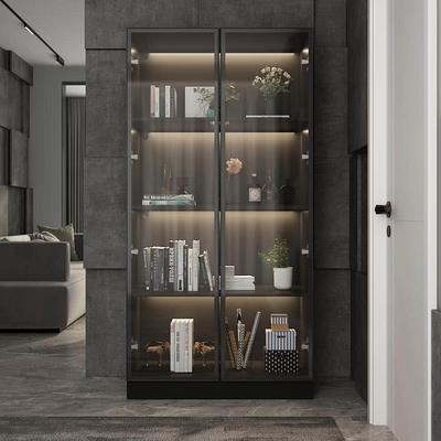 StyleWell 43 in. Dark Brown Wood 3-Shelf Classic Bookcase with Adjustable Shelves