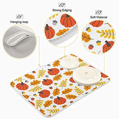 Microfiber Dish Drying Mat, 15.75 x 11.82 Dishes Drainer Mats