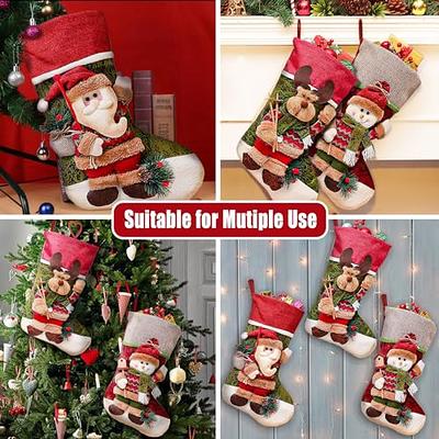 dazella Personalized Christmas Stockings with Name, Custom Christmas  Stocking for Holiday Hanging Decorations, Kids, Family, Fireplace, Xmas  Stocking 3D Doll Stockings Snowman/Deer/Santa 1PCS - Yahoo Shopping