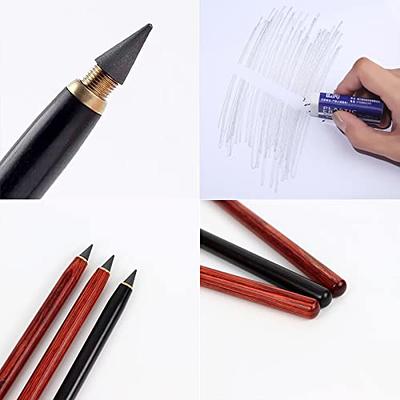 Metal Inkless Pen Aluminium Everlasting Pencil Metallic Erasable Signing  Pen Eternal Pencil Colorful Writing Drawing Pen