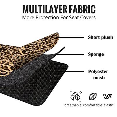 Car Seat Belt Pad Cover Non-Slip Neoprene Pure Leopard Pattern