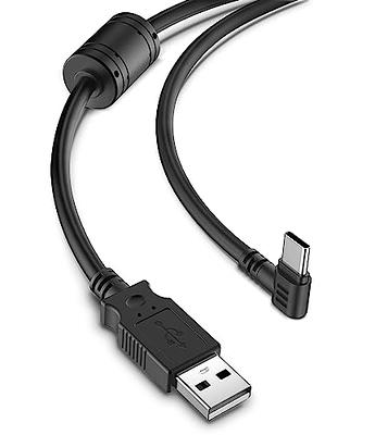 YQMAJIM Dash Cam Power Cord,(10Ft USB Type-C) Thicker USB C 90