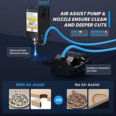 Genmitsu Air Assist Pump for Laser Engraver and Cutter, Air Assist Nozzle Air Pump Kit for Jinsoku LC-40 10W Laser Engraver