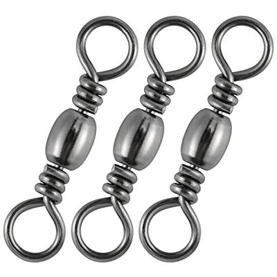 Alwonder 100PCS Fishing Barrel Swivels, High Strength Stainless Solid Ring Brass  Barrel Swivel with Black Nickel Coating, Rolling Fishing Swivels Tackle  Line Connector Saltwater Freshwater 62LB - Yahoo Shopping