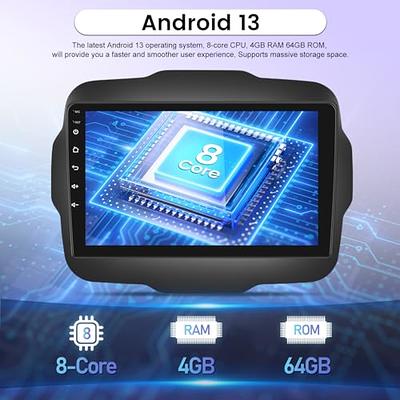 8 Core 4+64G] Android Car Radio for Jeep Renegade 2015-2020 with