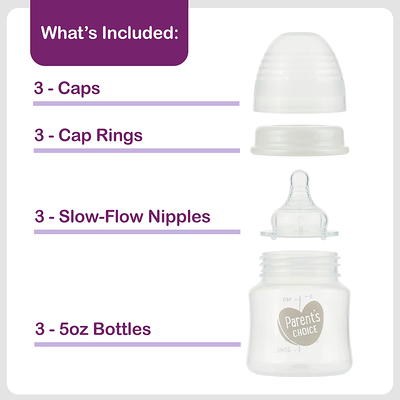 Parent's Choice Wide Neck Silicone Nipples, 6+ Months, 3 Pack