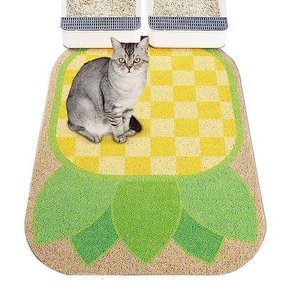 FOREVERPETSUPPLIES Cat Litter Mat 24x16, Litter Box Mat Large, Double  Layer Litter Trapping Mat, Water & Urine Proof Kitty Litter Mat for Litter  Box, Colorful Kitty Design Cat Mat Blue - Yahoo