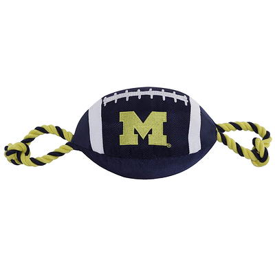 : Pets First Football Dog Toy, Tough Nylon Quality Materials with  Strong Pull Ropes & Inner Squeaker in NFL Team Color : Pet Supplies