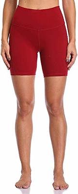Colorfulkoala Women's High Waisted Biker Shorts with Pockets 6