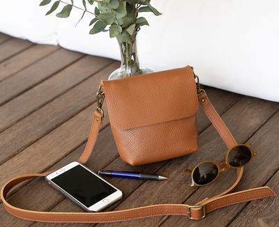 Handmade Leather Mini Top Handle Bag