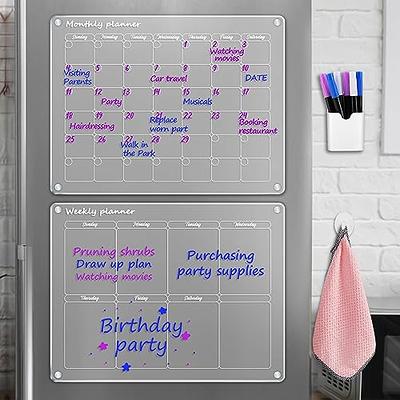 Acrylic Monthly Calendar & Pen Holder