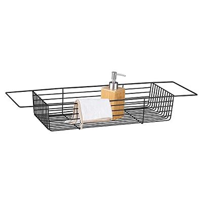 Navaris Wire Bath Tray - Metal Bathtub Caddy Rack - Over Bath Tub