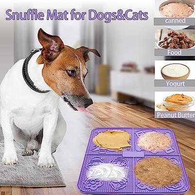 Dog Licking Treat Mat Dog Slow Feeder Snuffle Mat Pet Calming Mat