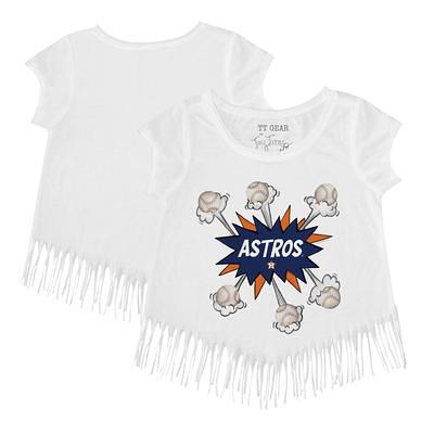 Houston Astros Tiny Turnip Infant Baseball Love Raglan 3/4 Sleeve