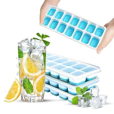  W&P Ice Box Silicone Ice Cube Tray with Lid, Holds 96 Cubes,  Space-Saving Stackable Design, Dishwasher Safe, Charcoal: Home & Kitchen