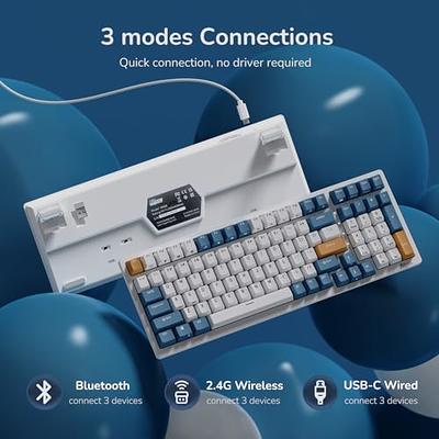  Newmen GM610 Pro 60% Percent Keyboard,Bluetooth/2.4Ghz