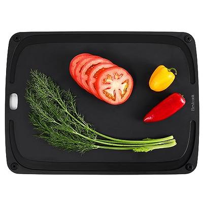 BestCook Kitchen Wood Fiber Cutting Board, High Density Non-Porous Wooden  Chopping Board with Juice Groove and Non-slip Feet, BPA Free, Dishwasher  Safe, Knife Friendly for Meat Bread Fruit, Black - Yahoo Shopping