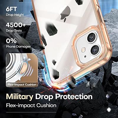 TAURI 5 in 1 for iPhone 15 Pro Max Case Crystal Clear, [Not-Yellowing