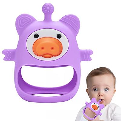 Frida Baby Get-A-Grip Teether | 100% Food-Grade Silicone Teether Toy for  Baby 0-6, 12, 18 Months Infant, Reaches Front, Back, and All New Teeth  Types