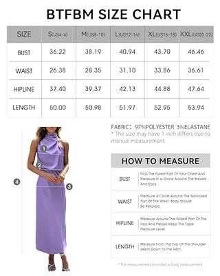 BTFBM Women's Sleeveless Cocktail Dresses Mock Neck Keyhole