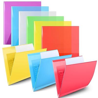  Seashell 12 Pack Plastic 3 Hole Punch Folders with