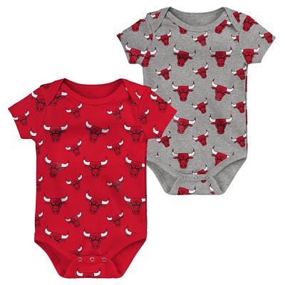 Newborn & Infant Red/Heathered Gray Kansas City Chiefs Born To Win Two-Pack  Long Sleeve Bodysuit Set