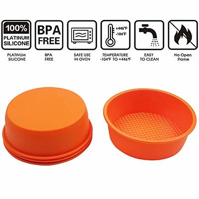 COOKNBAKE Silicone Mould for 4.5 inch Layer Cake Pan Round