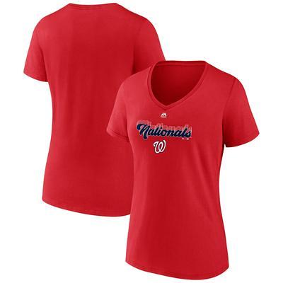 Fanatics Branded Women's Fanatics Branded White Washington Nationals Team  City Pride - V-Neck T-Shirt