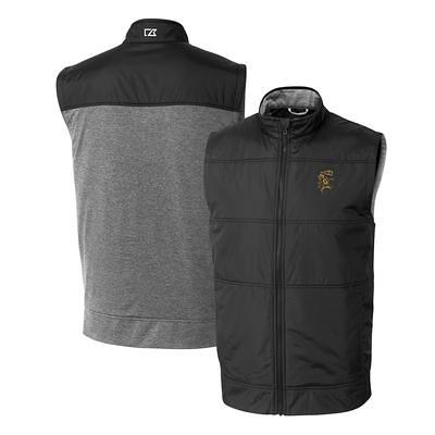 Men's Cutter & Buck Gray Louisville Cardinals Big Tall Rainier PrimaLoft Eco Full-Zip Puffer Vest