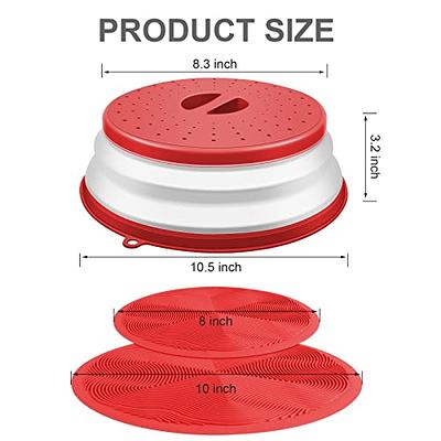 Tovolo Collapsible Microwave Food Cover, Red