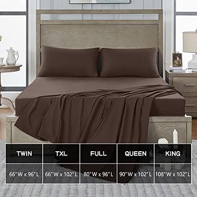 Pack of 6 Queen Flat Sheets White Utopia Bedding Microfiber Hotel