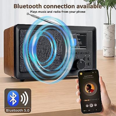 Full Band Radio FM AM SW World Band Mini Radio with LED Display Buckle  Support TF Card Headphone Jack Universal Radio Receiver