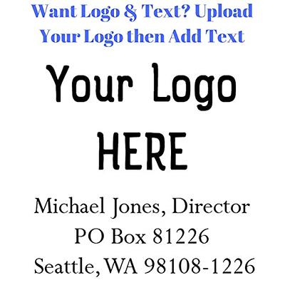 Custom Text Round Logo Stamp
