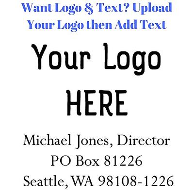 Custom Logo Stamp with Text Self-Inking