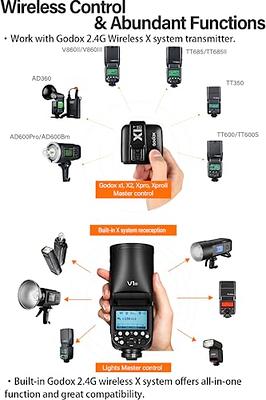 Godox V1-N I-TTL Flash Speedlite, 76Ws 2.4G High-Speed Sync 1