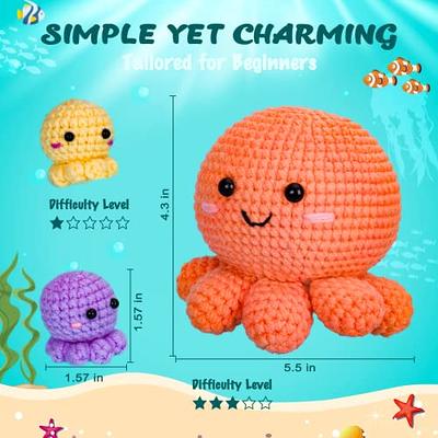  PIPAPI Crochet Kit for Beginners, 3 Pattern Animals