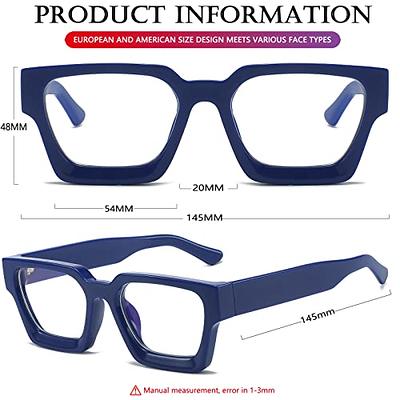  Hycredi Classic Square Eyewear Non-prescription Clear