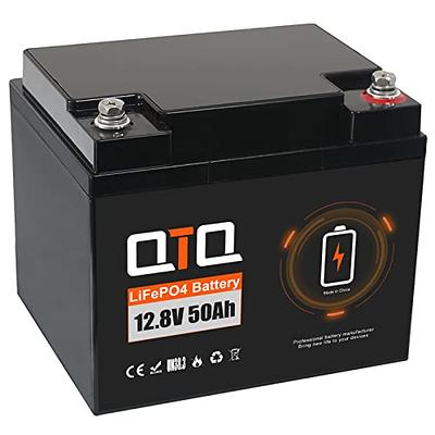 Ampere Time 12V 100Ah Lithium LiFePO4 Battery with Built-in 100A BMS,  4000-15000 Deep Cycles Lithium Batteries, Fast Charging & 10-year lifetime