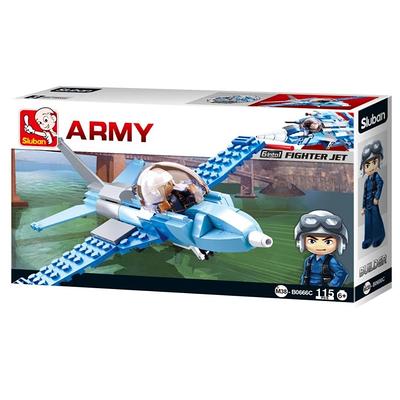 Sluban Kids Army War Craft Fighter Jet Building Blocks 115 Pcs set