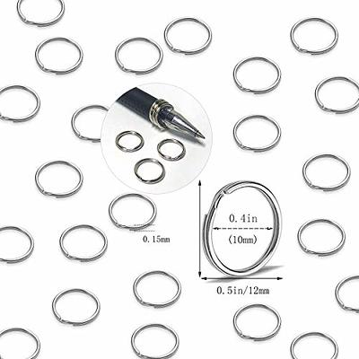 100 Pcs Split Ring, Small Key Rings Bulk Split Keychain Rings DIY Craft  Metal Keychain Connector Accessories (12mm) - Yahoo Shopping