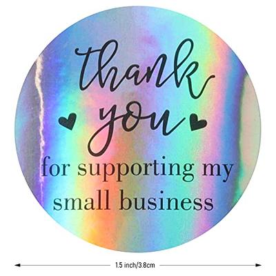 500 Pcs 1.5 inch Thank You Stickers Thank You for Supporting My Small  Business Stickers Thank You Stickers for Packaging Thank You Stickers for  Business Self-Adhesive Stickers - Yahoo Shopping